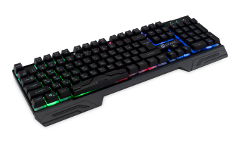 Клавиатура Оклик 709G черный USB for gamer LED (1788144) кабель 1.8м - купить недорого с доставкой в интернет-магазине
