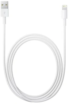 Кабель Apple A1480 MUQW3ZM/A USB (m)-Lightning (m) 1м белый - купить недорого с доставкой в интернет-магазине
