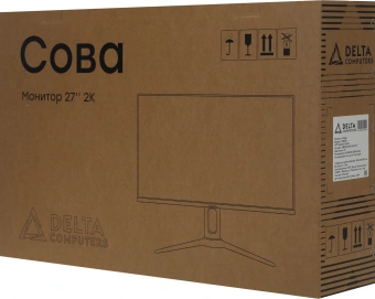 Монитор Delta Computers 27" Сова OM270I черный IPS 5ms 16:9 HDMI M/M матовая HAS Piv 1000:1 300cd 178гр/178гр 2560x1440 75Hz FreeSync DP 2K 5.7кг (RUS) - купить недорого с доставкой в интернет-магазине