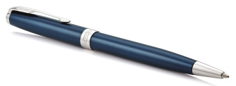 Ручка шариков. Parker Sonnet Core K539 (CW1931536) LaqBlue CT M черн. черн. подар.кор. сменный стержень 1стерж. линия 1мм кругл. 1цв. - купить недорого с доставкой в интернет-магазине