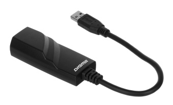 Сетевой адаптер Ethernet Digma D-USB3-LAN1000 USB 3.0 - купить недорого с доставкой в интернет-магазине