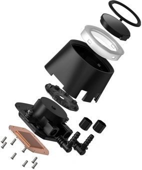 Система водяного охлаждения ID-Cooling FX360 LCD ARGB Soc-AM5/AM4/1200/1700/1851 черный 4-pin 27.2dB Al+Cu LCD 350W Ret - купить недорого с доставкой в интернет-магазине