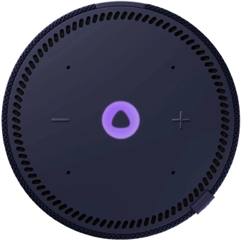 Умная колонка Yandex Станция Мини с часами Алиса синий 10W 1.0 BT 10м (YNDX-00020B) - купить недорого с доставкой в интернет-магазине