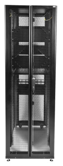Шкаф серверный ЦМО (ШТК-СП-48.6.10-48АА-9005) напольный 48U 600x1000мм пер.дв.перфор. задн.дв.двуст. 4 бок.пан. 1350кг черный 683мм 156кг 120град. 2215мм IP20 металл - купить недорого с доставкой в интернет-магазине