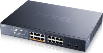 Коммутатор Zyxel XMG1915-18EP-EU0101F (L2+) 16x2.5Гбит/с 2SFP+ 8PoE++ 180W управляемый - купить недорого с доставкой в интернет-магазине