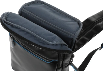 Рюкзак слинг мужской Piquadro Blue Square CA6589B2/N черный натур.кожа - купить недорого с доставкой в интернет-магазине