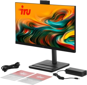Моноблок IRU Tactio 24ID 24.5" Full HD i5 1235U (1.3) 16Gb SSD512Gb UHDG Windows 11 Pro 64 GbitEth WiFi BT 90W Cam черный 1920x1080 - купить недорого с доставкой в интернет-магазине