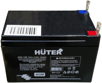 Батарея аккумуляторная Huter 64/1/23 12В 12Ач SLA - купить недорого с доставкой в интернет-магазине
