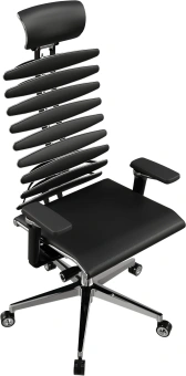 Кресло руководителя эргономичное Метта Equalizer L2-47D черный сиденье черный экокожа с подголов. крестов.5-луч. металл хром - купить недорого с доставкой в интернет-магазине