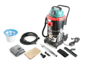 Строительный пылесос Hammer Flex PIL50A 1400Вт (уборка: сухая/влажная) серебристый - купить недорого с доставкой в интернет-магазине