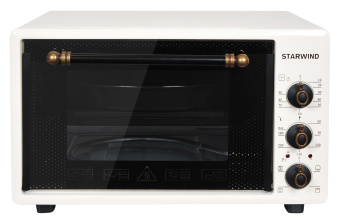 Мини-печь Starwind SMO2026 36л. 1300Вт бежевый - купить недорого с доставкой в интернет-магазине
