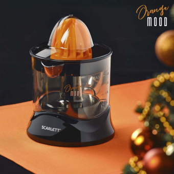 Соковыжималка цитрусовая Scarlett EasyClean SC-JE50C09 25Вт рез.сок.:700мл. черный/оранжевый - купить недорого с доставкой в интернет-магазине