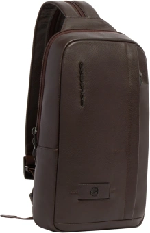 Рюкзак слинг мужской Piquadro Russel CA6764W137/TM темно-коричневый натур.кожа - купить недорого с доставкой в интернет-магазине