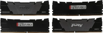 Память DDR4 4x8GB 3200MHz Kingston KF432C16RB2K4/32 Fury Renegade Black RTL Gaming PC4-25600 CL16 DIMM 288-pin 1.35В single rank с радиатором Ret - купить недорого с доставкой в интернет-магазине