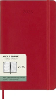 Еженедельник Moleskine CLASSIC SOFT WKNT Large 130х210мм 144стр. мягкая обложка красный - купить недорого с доставкой в интернет-магазине