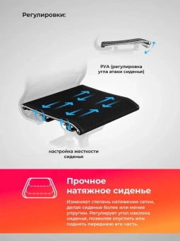 Кресло Метта ErgoLife Set 7 черный сиденье черный сетка с подголов. крестов. металл хром - купить недорого с доставкой в интернет-магазине