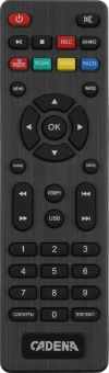 Ресивер DVB-T2 Cadena CDT-2315SB черный - купить недорого с доставкой в интернет-магазине