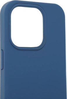 Чехол (клип-кейс) Deppa для Apple iPhone 15 Pro Liquid Silicone синий - купить недорого с доставкой в интернет-магазине