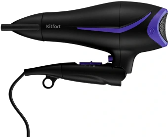 Фен Kitfort КТ-3230-1 2200Вт черный/фиолетовый - купить недорого с доставкой в интернет-магазине