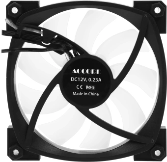Вентилятор для корпуса Accord ACC-U12 ARGB 120х120x25 черный 4-pin 27дБ (ACC-U12 ARGB BLACK) brown box - купить недорого с доставкой в интернет-магазине