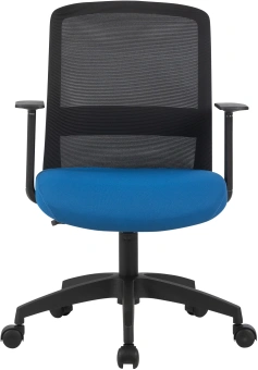 Кресло Cactus CS-MC333-BKBL черный сиденье темно-синий сетка/ткань низк.спин. крестов. пластик пластик черный - купить недорого с доставкой в интернет-магазине