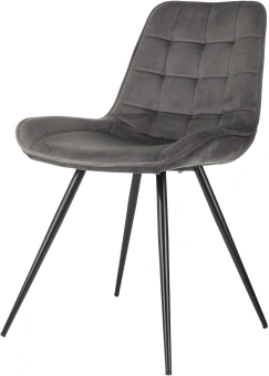 Стул для дома Бюрократ CH-K2_4 комплект 4шт т.серый Holland 18 металл черный на ножках (CH-K2_1/HL18_4) - купить недорого с доставкой в интернет-магазине