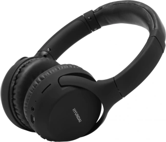 Гарнитура накладные Hyundai H-HP101 черный беспроводные bluetooth оголовье - купить недорого с доставкой в интернет-магазине