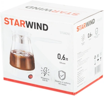Кофеварка электрическая турка Starwind STG6050 600Вт белый - купить недорого с доставкой в интернет-магазине