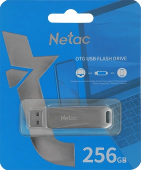 Флеш Диск Netac 256GB U782C NT03U782C-256G-30PN USB3.0 серебристый - купить недорого с доставкой в интернет-магазине