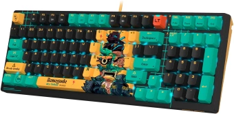 Клавиатура A4Tech AT98 Renegade черный/зеленый USB for gamer LED (AT98) кабель 1.8м - купить недорого с доставкой в интернет-магазине