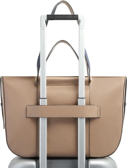 Деловая сумка тоут женская Piquadro Circle BD7136W92/TOBLU с отделением для ноутбука 14" бежевая/голубая натур.кожа - купить недорого с доставкой в интернет-магазине