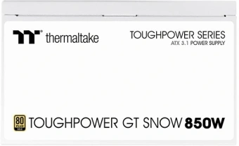 Блок питания Thermaltake ATX 850W Toughpower GT Gen.5 SNOW 80+ gold 24pin APFC 120mm fan 6xSATA Cab Manag RTL - купить недорого с доставкой в интернет-магазине