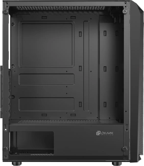 Корпус Оклик OCC-MD302 черный без БП ATX 6x120mm 2xUSB2.0 1xUSB3.0 audio bott PSU - купить недорого с доставкой в интернет-магазине