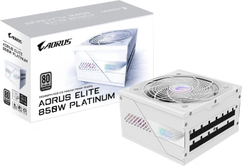 Блок питания Gigabyte ATX 850W GP-AE850PM PG5 ICE Gen.5 80+ platinum (20+4pin) APFC 120mm fan 16xSATA Cab Manag RTL - купить недорого с доставкой в интернет-магазине