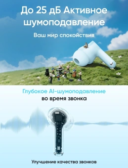 Гарнитура внутриканальные Realme Buds T200x синий беспроводные bluetooth в ушной раковине (6941764467675) - купить недорого с доставкой в интернет-магазине