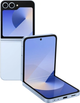 Смартфон Samsung SM-F741B Galaxy Z Flip 6 512Gb 12Gb голубой раскладной 3G 4G 1Sim 6.7" 1080x2640 Android 14 50Mpix 802.11 a/b/g/n/ac/ax NFC GPS GSM900/1800 GSM1900 Protect - купить недорого с доставкой в интернет-магазине