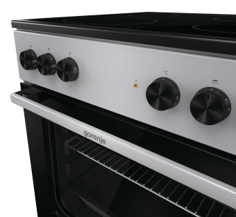Плита Электрическая Gorenje GEC6A11SG серый стеклокерамика (без крышки) - купить недорого с доставкой в интернет-магазине