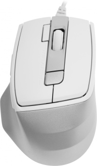 Мышь A4Tech Fstyler FM45S Air белый/серебристый оптическая 2400dpi silent USB 7but (FM45S AIR USB (SILVER WHITE)) - купить недорого с доставкой в интернет-магазине