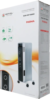 Радиатор масляный Royal Clima Parma ROR-PR7-1500M 1500Вт белый/черный - купить недорого с доставкой в интернет-магазине