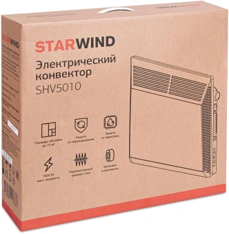 Конвектор Starwind SHV5010 1000Вт белый - купить недорого с доставкой в интернет-магазине