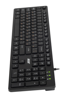 Клавиатура Acer OKW122 черный USB Multimedia (ZL.KBDEE.00C) - купить недорого с доставкой в интернет-магазине