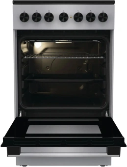 Плита Электрическая Gorenje GEC5B60SG серый стеклокерамика (без крышки) - купить недорого с доставкой в интернет-магазине