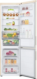 Холодильник LG GC-B509AEMW 2-хкамерн. бежевый инвертер - купить недорого с доставкой в интернет-магазине
