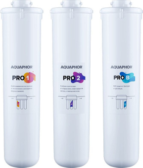 Комплект картриджей Аквафор ECO Pro для проточных фильтров ресурс:10000л (упак.:3шт) - купить недорого с доставкой в интернет-магазине