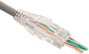 Коннектор Lanmaster (LAN-EZ45-8P8C/U5E-100) UTP кат.5E RJ45 прозрачный (упак.:100шт) - купить недорого с доставкой в интернет-магазине