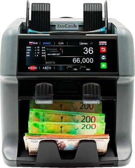 Счетчик банкнот DoCash DC-55V HD автоматический мультивалютный 29147 - купить недорого с доставкой в интернет-магазине