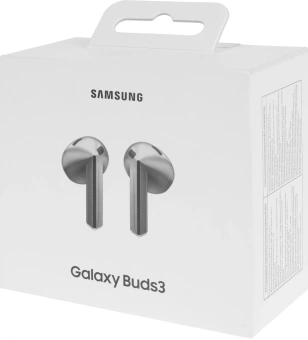 Гарнитура вкладыши Samsung Galaxy Buds 3 серебристый беспроводные bluetooth в ушной раковине (SM-R530NZAACIS) - купить недорого с доставкой в интернет-магазине