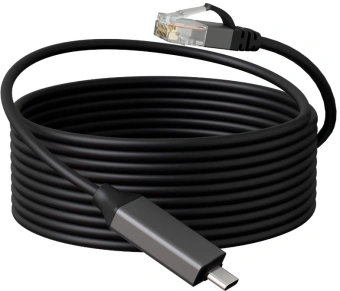 Кабель Buro BU-USB-C-LAN1000-2m USB Type-C (m) RJ-45 (m) 2м черный (пакет) - купить недорого с доставкой в интернет-магазине