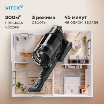 Пылесос Vitek VT-CLS06ULTRA 700Вт серый стальной/серебристый - купить недорого с доставкой в интернет-магазине
