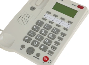 Телефон проводной Ritmix RT-550 белый/серый - купить недорого с доставкой в интернет-магазине